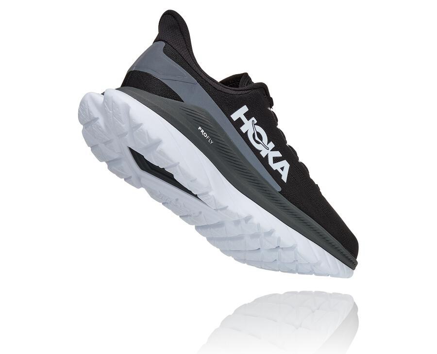 Zapatillas Running Hoka One One Hombre - Mach 4 - Negras/Blancas - BYE873412